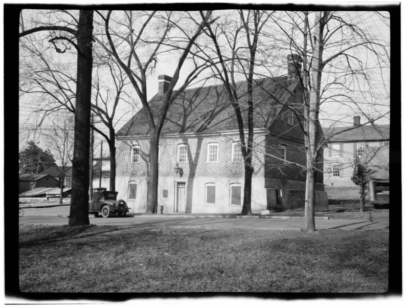 File:Historic American Buildings Survey, Delos Smith, Photographer VIEW FROM SOUTHEAST. - Salem Boys School, Main and Academy Streets, Winston-Salem, Forsyth County, NC HABS NC,34-WINSA,6-5.tif