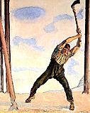 «Tømmerhoggeren» (Holzfäller), 1910