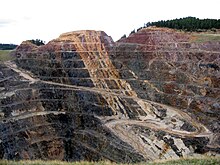 The Homestake Mine pit in Lead, South Dakota