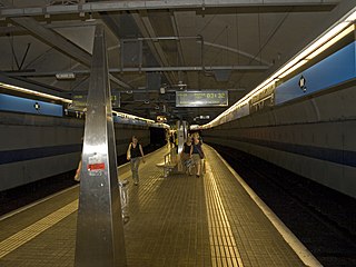 <span class="mw-page-title-main">Horta (Barcelona Metro)</span> Metro station in Barcelona, Spain