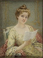 The letter of Manon, Musée du Louvre