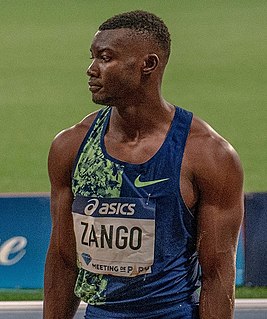 Hugues Fabrice Zango Burkinabé athlete