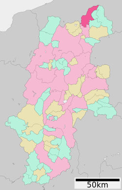 Location of Iiyama in Nagano Prefecture