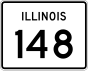 Marqueur de la route 148 de l'Illinois
