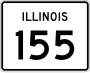 Illinois Route 155 marker