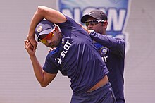 Shami practising before a match