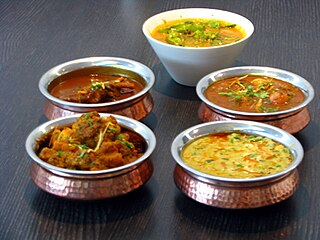 <span class="mw-page-title-main">Curry</span> Spicy Asian or Asian-influenced dishes