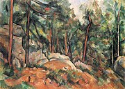 Interior da floresta, por Paul Cézanne, Yorck.jpg