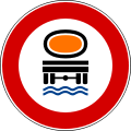 No vehicles carrying goods which could pollute water