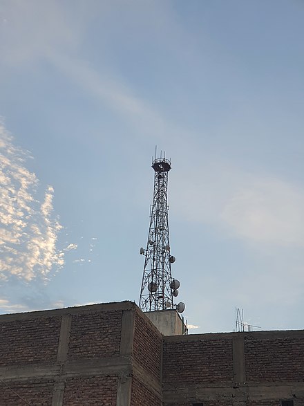 Radio tower in Jamshoro