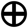 n = 4 の例。島津氏の家紋、丸に十の字。