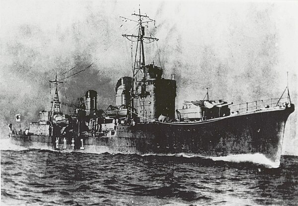 Yukikaze underway off Sasebo, Japan, January 1940