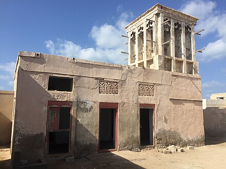 A preserved old archaeological town in Jazirat Al Hamra.