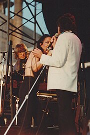 Grace Slick, Paul Kantner and Mickey Thomas of Jefferson Starship, NYC, 1981 Pier 84 Jefferson Starship 001.jpg