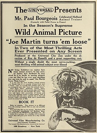 <i>Joe Martin Turns Em Loose</i> 1915 Universal animal comedy short