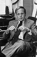 John Dean John Dean photo portrait as White House Counsel black and white sitting.jpg