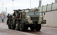 回収車型のKET-T。2009年の対独戦勝記念軍事パレード、モスクワ。