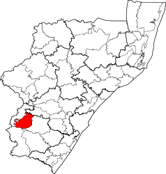 Municipalità locale di Kwa-Sani – Mappa