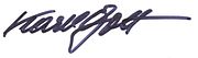 La signature de Karel Gott