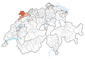 Lage des Kantons in der Schweiz