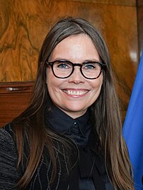 Katrín Jakobsdóttir (2017–2024) (1976-02-01) 1 February 1976 (age 48)   Vinstri græn