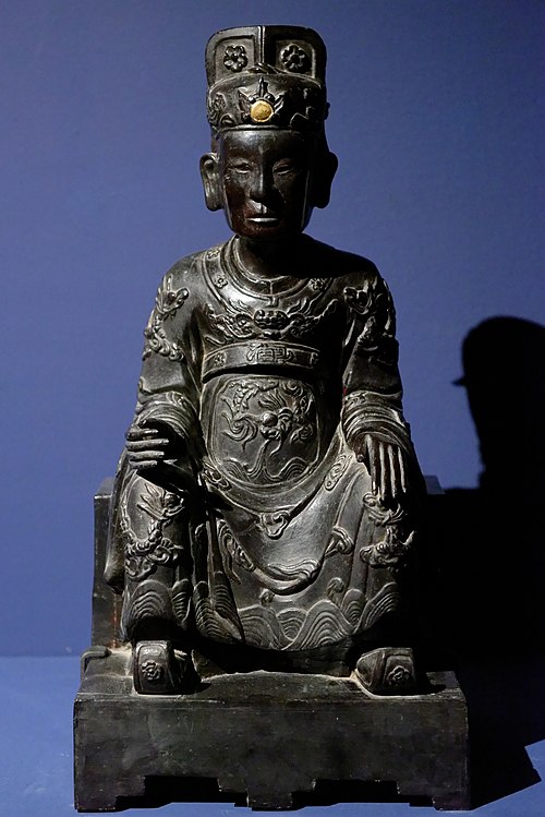 Statue of one of the ten Yama (Diêm Vương) during the Lê - Nguyễn dynasties, Vietnam.