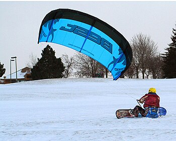 Kite Boarder Launching Kite