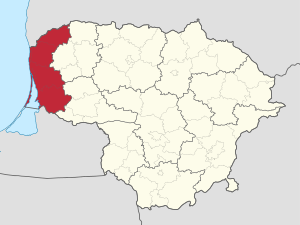 Klaipeda County na mapě