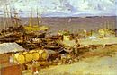 Arkhangelsk Port on Dvina, 1894 Korovin arkhangelsk.JPG