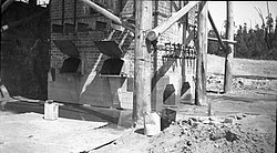 Kurth Kiln during construction. Circa late 1941. Source: FCRPA collection.