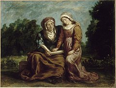 The education of the Virgin, Eugène Delacroix (1842)