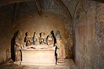 La Chapelle-Rainsouin (53) Saint-Sixte templom - belső tér - Entombment 02.jpg