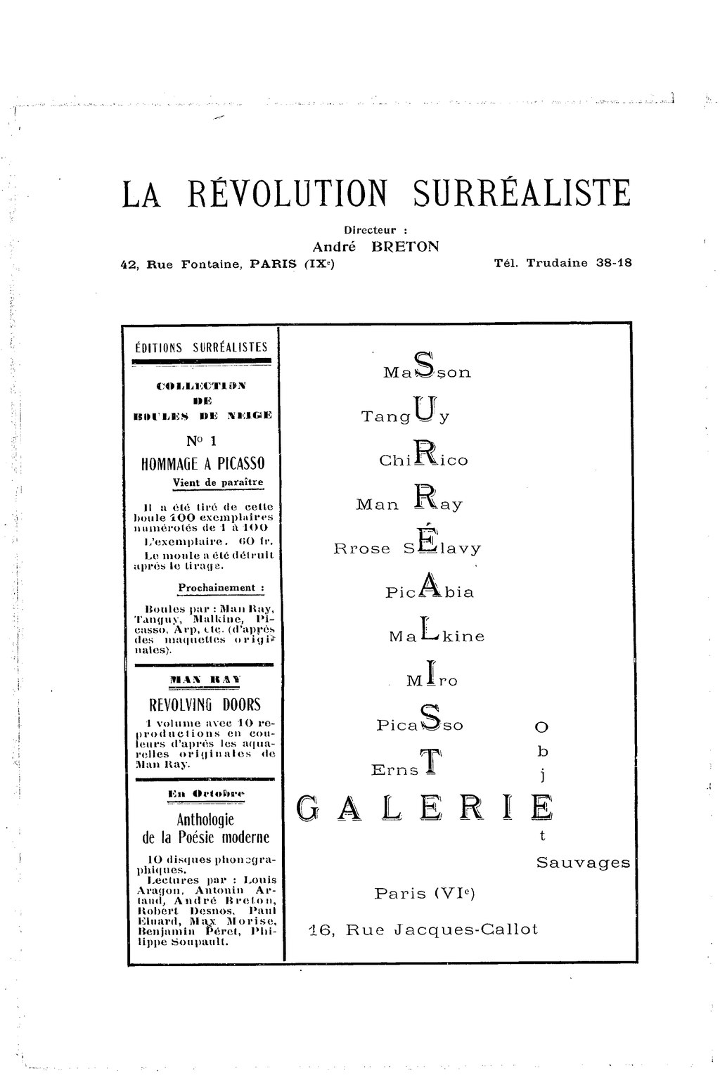 Page La Revolution Surrealiste N07 1926 Djvu 2 Wikisource