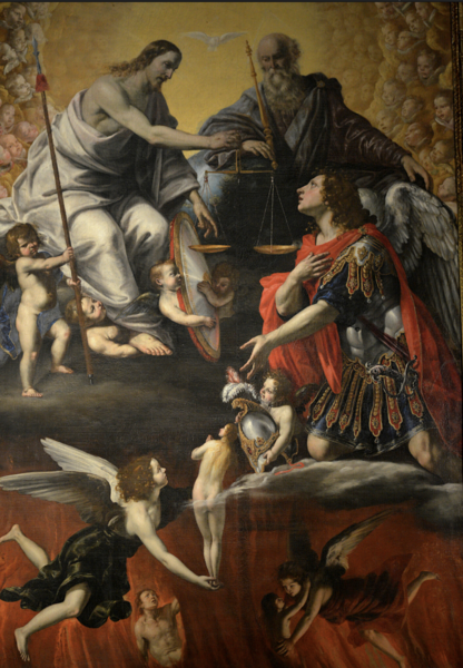 File:La Trinité et l'Archange saint Michel - Giovan Francesco Guerrieri - Fossombrone.png