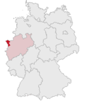 Localização de Cleves na Alemanha