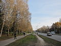 Lavrentyev Avenue in Novosibirsk in October 2013.jpg