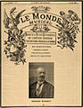 Primeira páxina do exemplar do 15 de xuño de 1898 co retrato do seu fundador Édouard Mangeot.