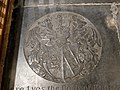 Ledger stone inside Church of Saint Lawrence in Morden, built in 1636. [59]