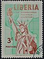 Liberty a Liberian stamp