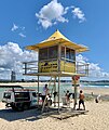 Life guard tower in Queensland (Australia) in 2020