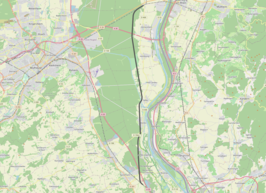 Spoorlijn Bantzenheim - Neuweg op de kaart