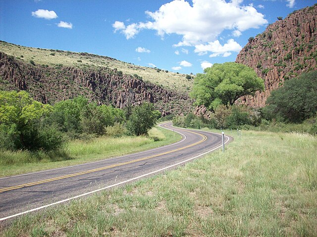 SH 17 north of Fort Davis in Limpia Canyon