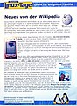 English: Wikipedia banner at the Linux day in Chemnitz 2006 Deutsch: Wikipedia-Plakat auf dem Linuxtag in Chemnitz 2006