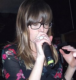 Denise Gutierrez, lead vocals; she is a soprano singer. Lo Blondo.jpg