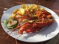 Lobster for lunch at Paradise Beach (23924813925).jpg