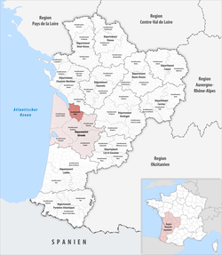 Locator map of Arrondissement Blaye 2019.png