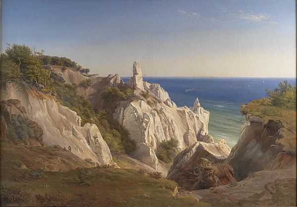 Møns Klint by Louis Gurlitt (1842)