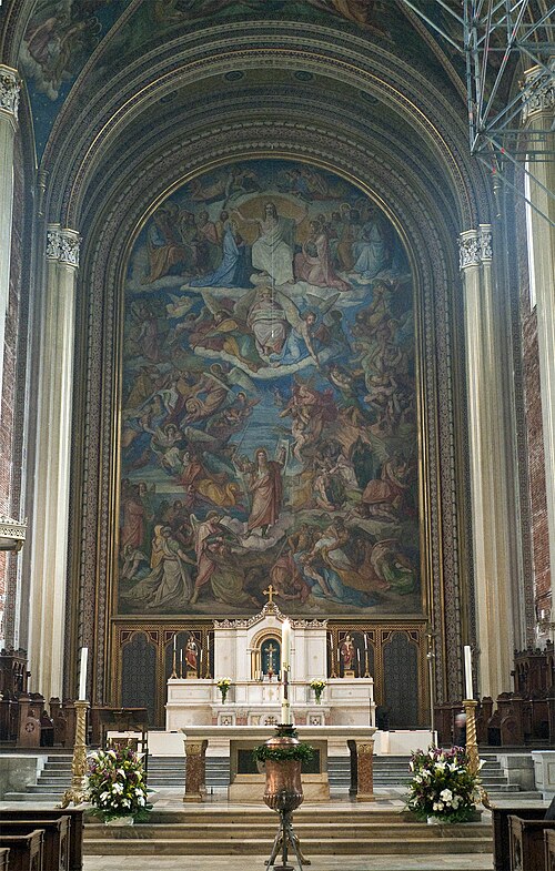 Fresco of The Last Judgment at the Ludwigskirche in Munich