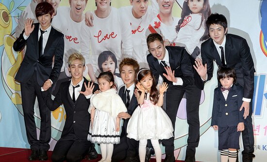 MBLAQ at the press conference for Hello Baby, on January 18, 2012