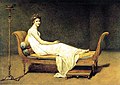 Madame Récamier a róla elnevezett ülőbútoron (Jacques-Louis David festménye, 1800)